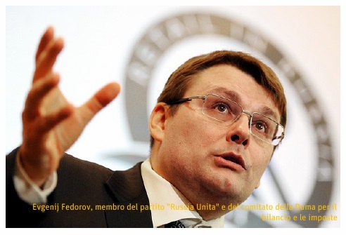 Evgenij Fedorov, membro del partito "Russia Unita" e del comitato della Duma per il bilancio e le imposte